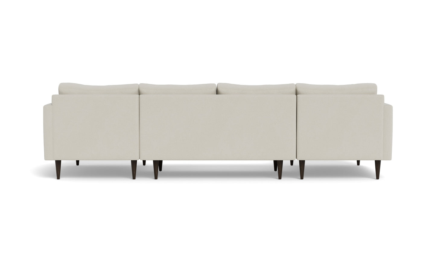 Wallace 126" Untufted Double Chaise U Sectional