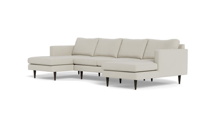 Wallace 126" Untufted Double Chaise U Sectional