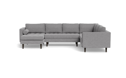 Ladybird 133" Corner Sectional with Left Chaise - Villa Platinum