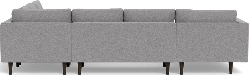 Ladybird 133" Corner Sectional with Left Chaise - Villa Platinum