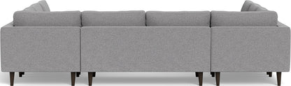 Ladybird 134" U Sectional - Villa Platinum