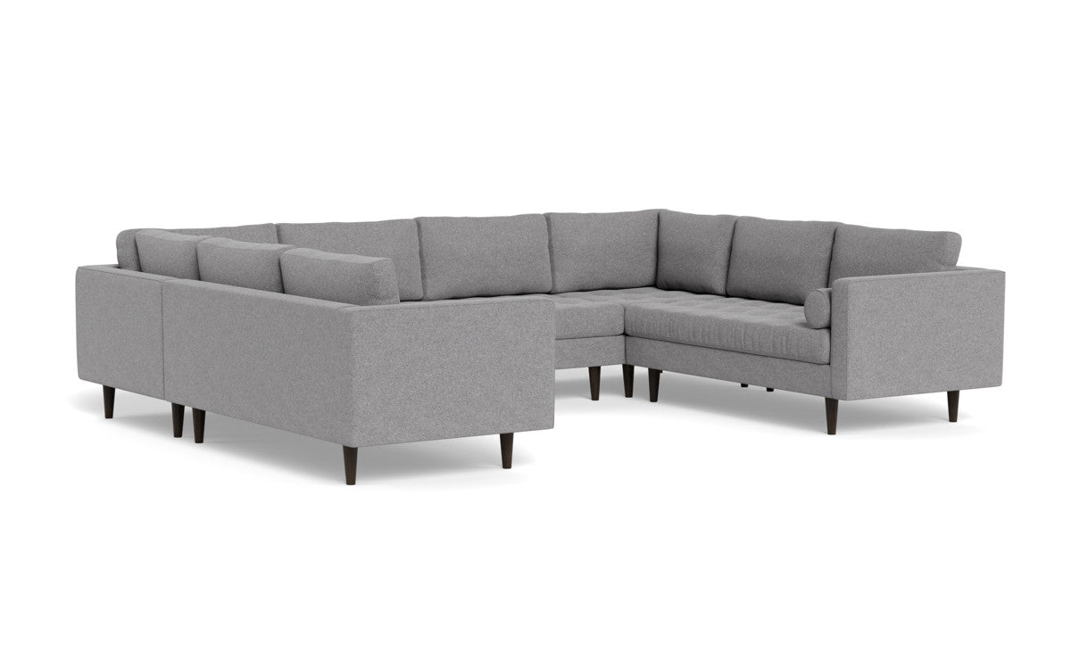 Ladybird 134" U Sectional - Villa Oyster