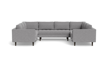 Ladybird 134" U Sectional - Villa Platinum