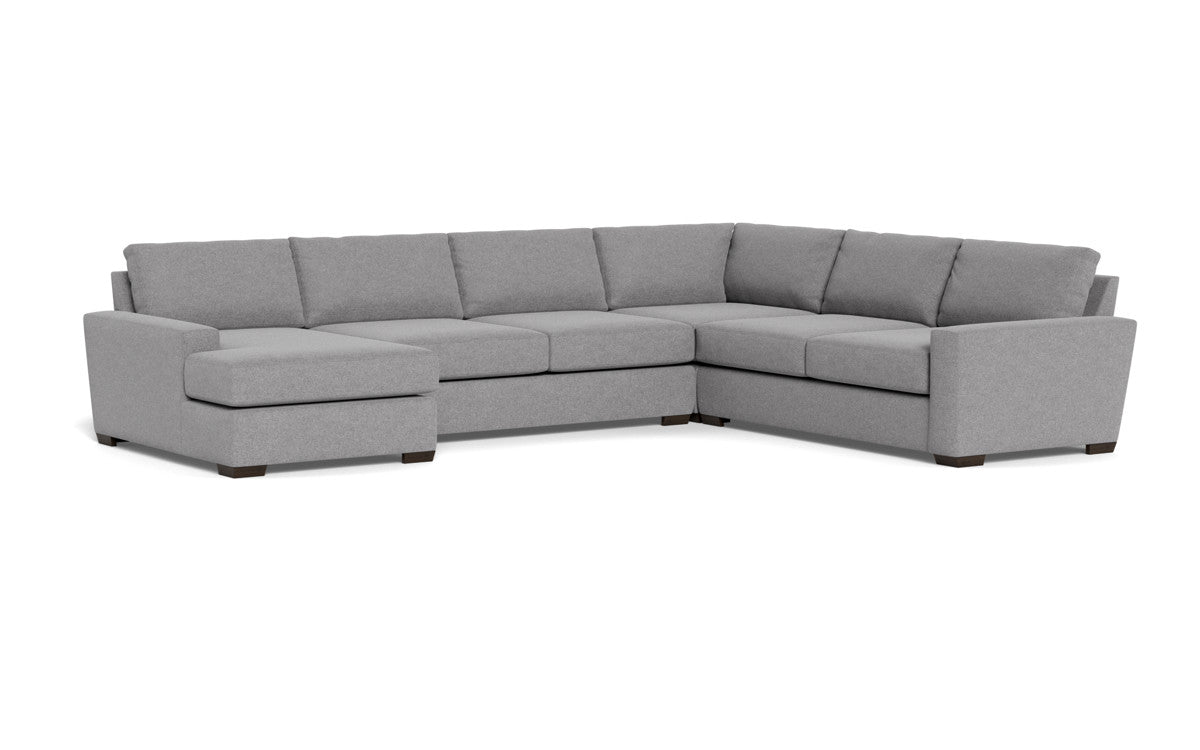 Mas Mesa 162" Deep Corner Sectionals w. Left Chaise - Villa Platinum