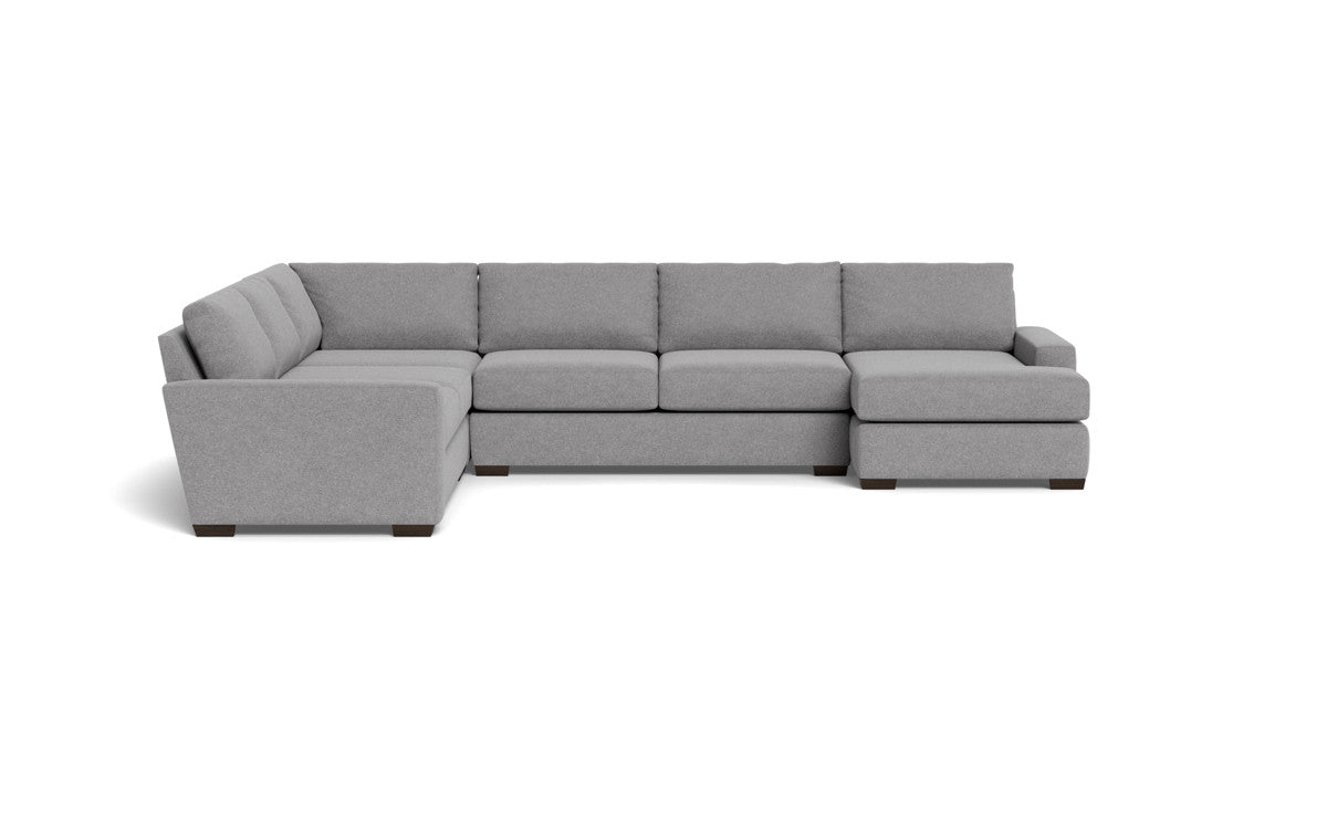 Mas Mesa 162" Deep Corner Sectionals w. Right Chaise - Villa Platinum