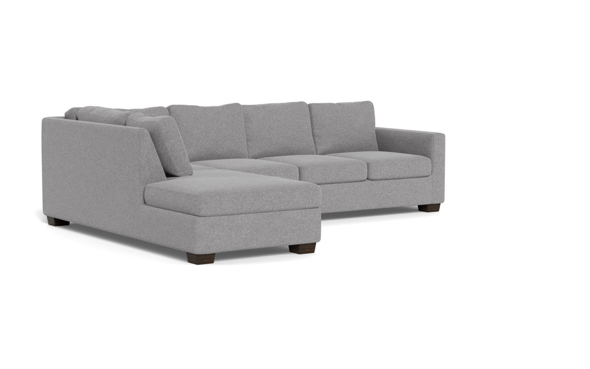 Track 121" Left Chaise Sectional - Villa Platinum