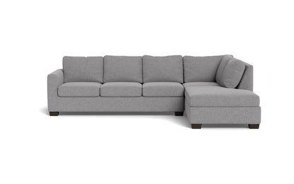 Track 121" Right Chaise Sectional - Villa Platinum