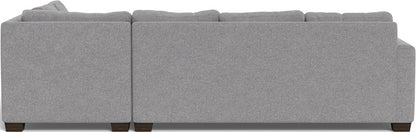 Track 121" Right Chaise Sectional - Villa Platinum