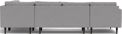 Wallace 131" Corner Sectionals w. Left Chaise - Villa Platinum