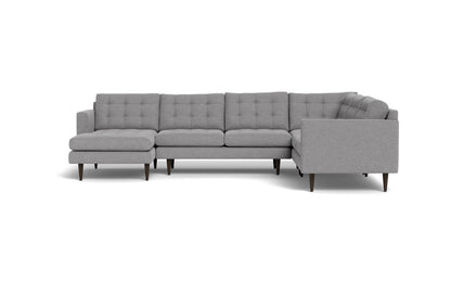 Wallace 131" Corner Sectionals w. Left Chaise - Villa Platinum