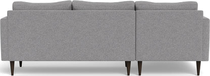 Wallace 98" Untufted Left Chaise Sectional - Villa Platinum