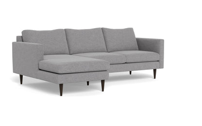 Wallace 98" Untufted Left Chaise Sectional - Villa Platinum
