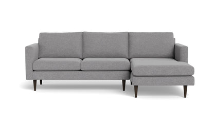 Wallace 98" Untufted Right Chaise Sectional - Villa Platinum