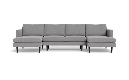 Wallace 126" Untufted Double Chaise U Sectional
