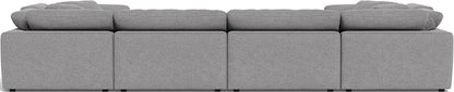 Fluffy 4 Corner U Sectional - Villa Platinum