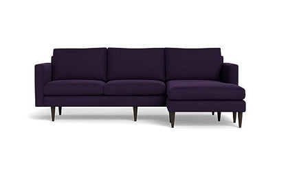 Wallace 98" Untufted Reversible Chaise Sofa - Superb Amethyst