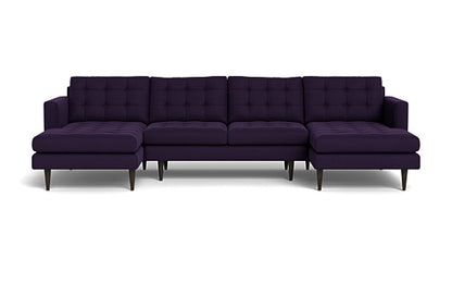 Wallace 126" Double Chaise U Sectional - Superb Amethyst