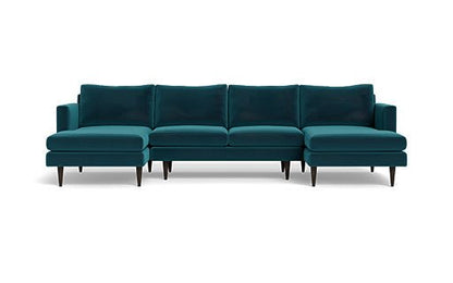 Wallace Untufted Double Chaise U Sectional