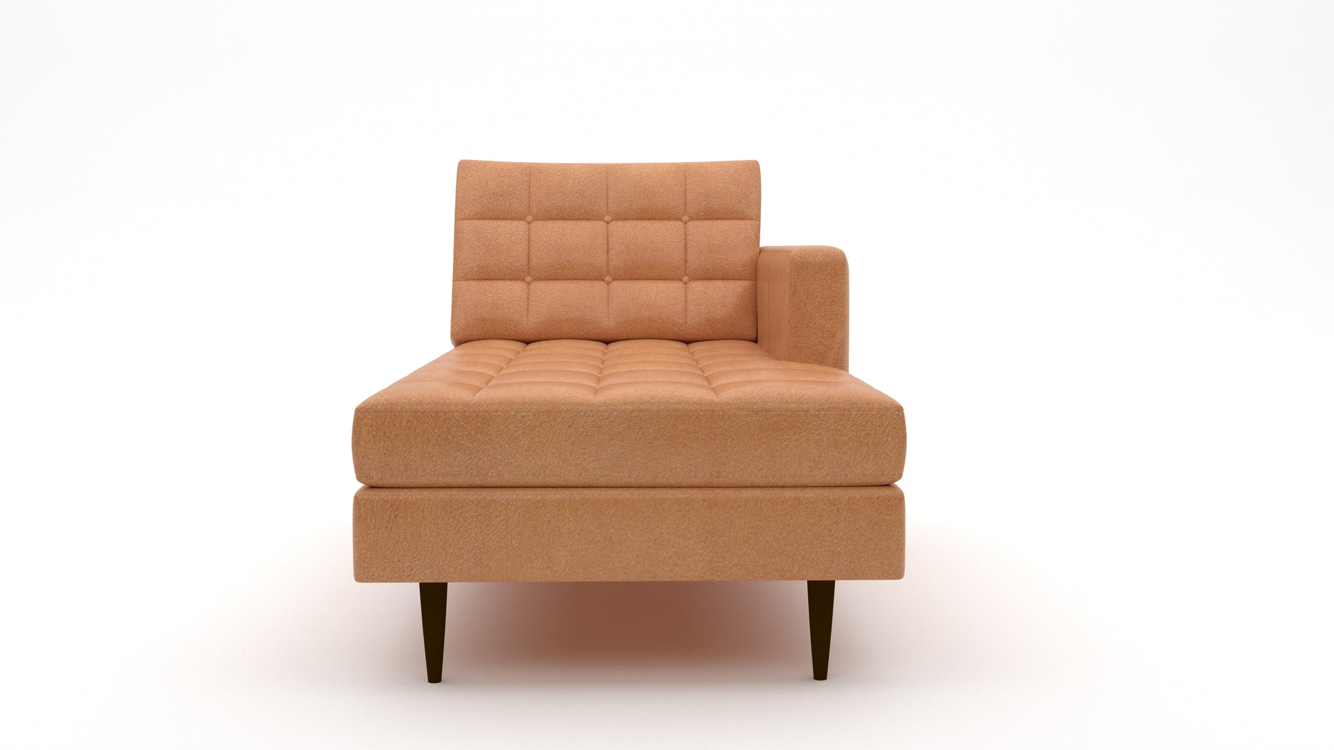 Wallace Leather Raf Chaise - Hudson Lager