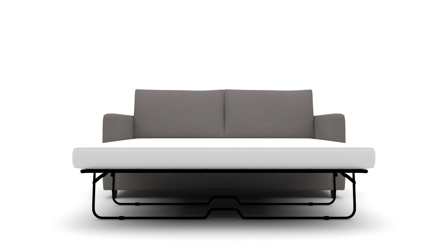 Wallace 74" Untufted Queen Sleeper Sofa Elliot Sunflower Quick Ship -