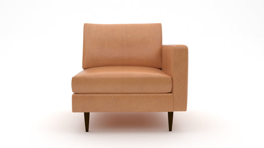 Wallace Leather Untufted Raf Chair