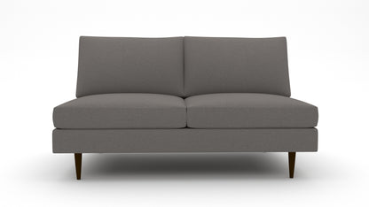 Wallace Untufted Armless Loveseat