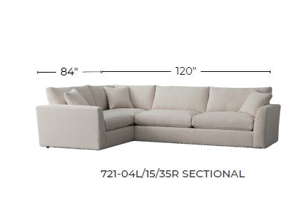 Cedar Park 84" Small Corner Sectional -