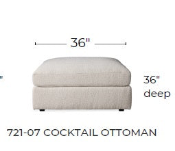 Cedar Park Cocktail Ottoman -