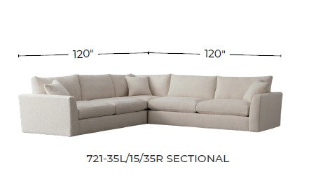 Cedar Park 120" Large Corner Sectional -