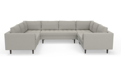 Ladybird 134" U Sectional - Bloke Cotton