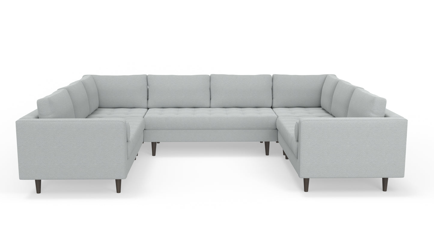 Ladybird 134" U Sectional - Bloke Snow