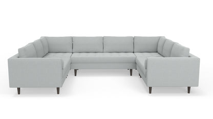 Ladybird 134" U Sectional - Bloke Snow
