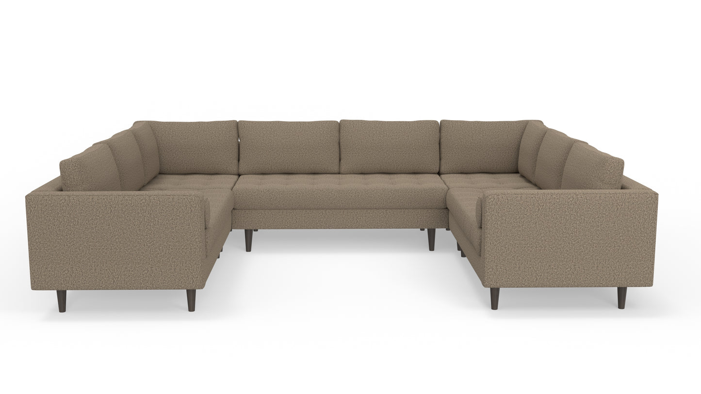 Ladybird 134" U Sectional - Celine Cub