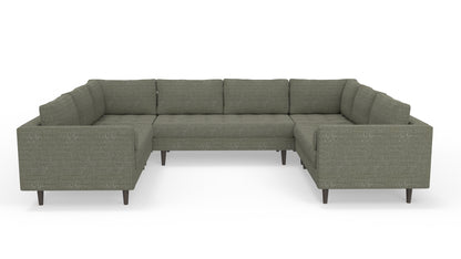 Ladybird 134" U Sectional - Nepal Olive