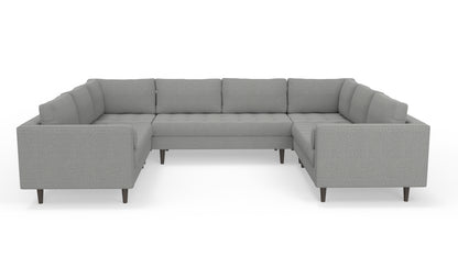Ladybird 134" U Sectional - Nepal Pebble