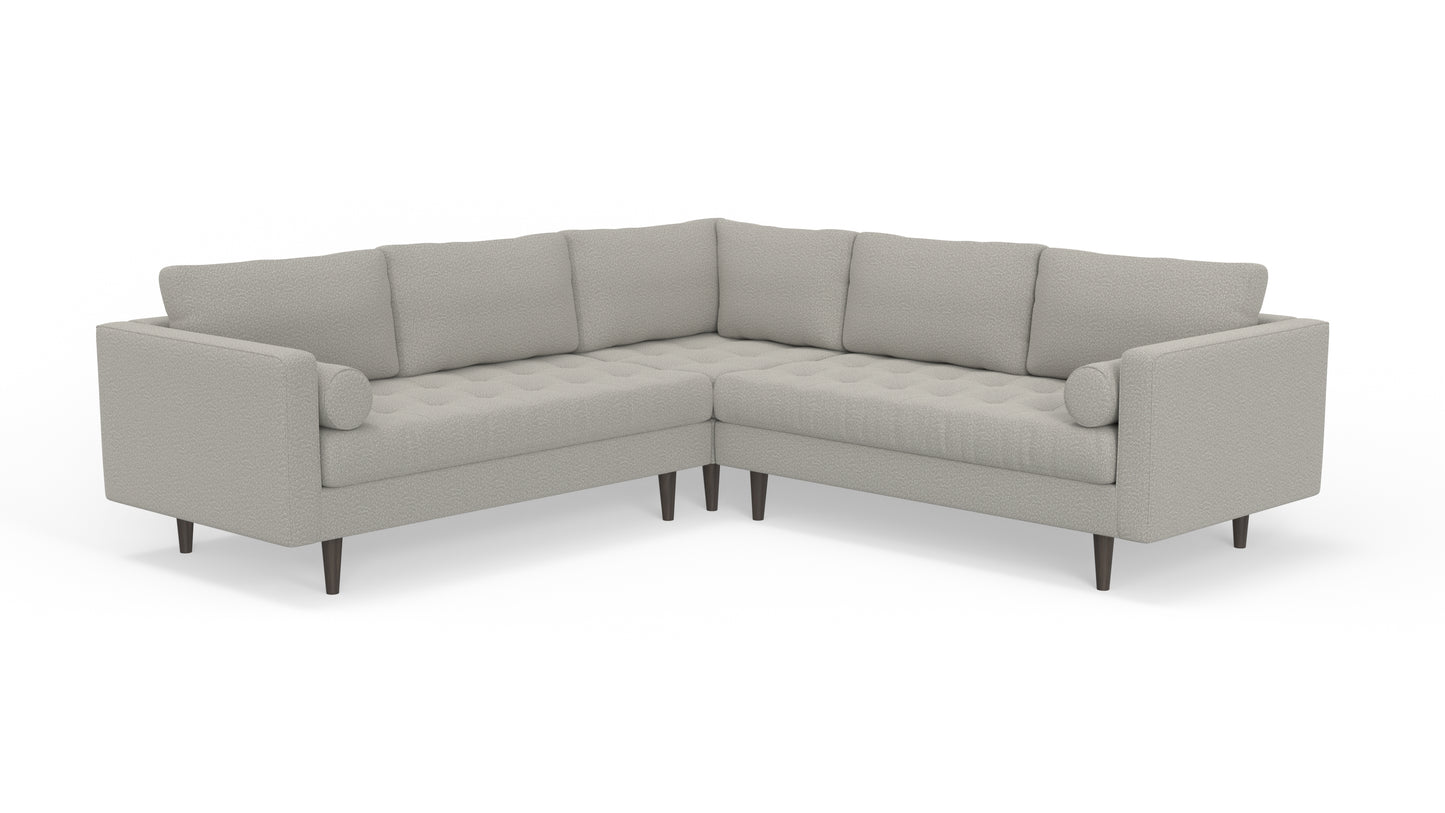Ladybird 103" Corner Sectional - Bloke Cotton