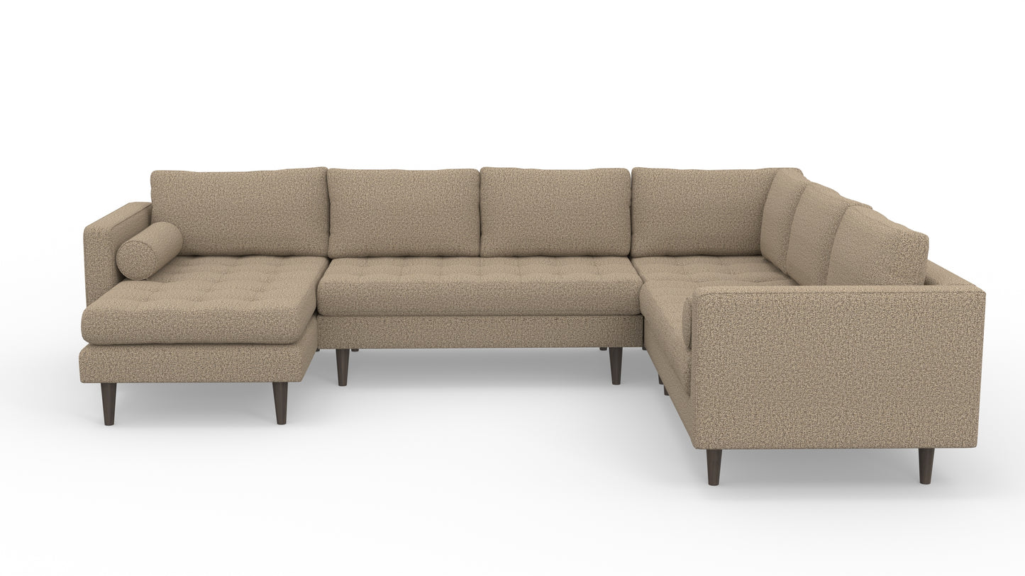 Ladybird 133" Corner Sectional with Left Chaise - Celine Cub