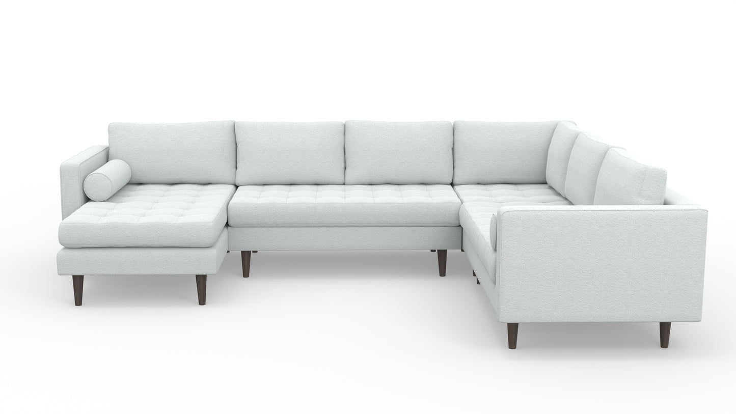 Ladybird 133" Corner Sectional with Left Chaise - Bloke Snow