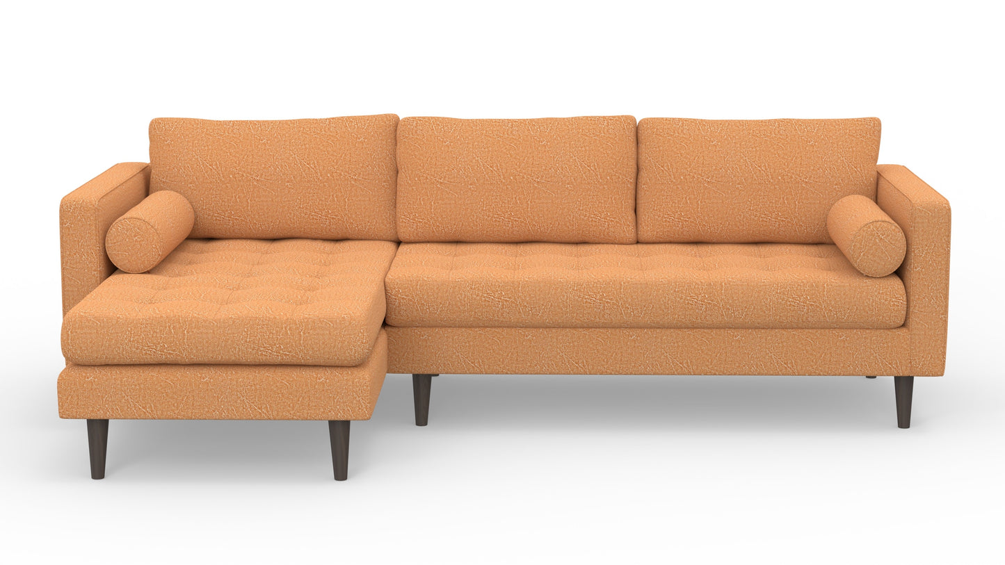 Ladybird 102" Left Chaise Sectional - Nepal Clay