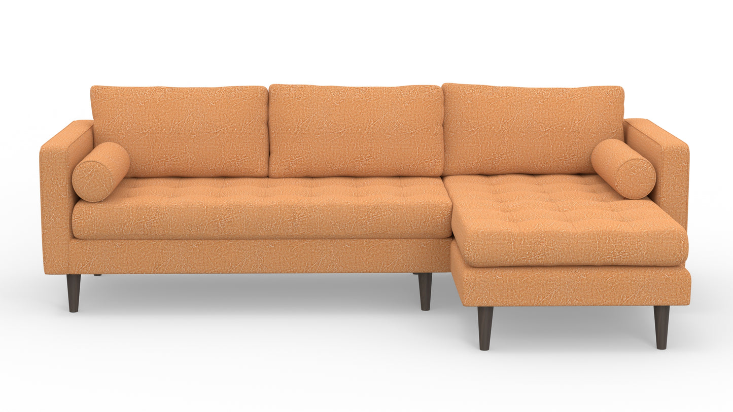 Ladybird 102" Right Chaise Sectional - Nepal Clay