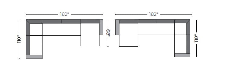 Lago Vista Corner Sectional With Right Chaise