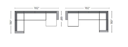 Lago Vista Corner Sectional With Right Chaise