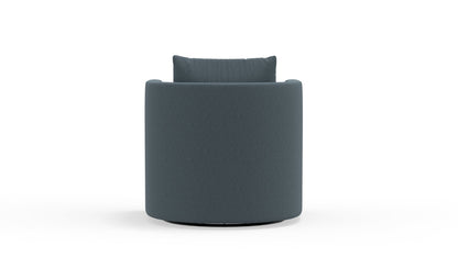 Lily Swivel Chair - Bennett Charcoal