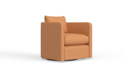 Lily Leather Swivel Chair
