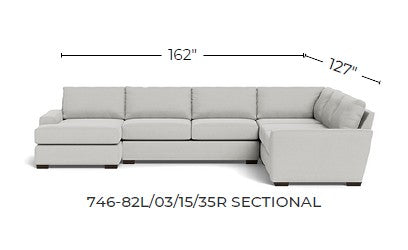 Mas Mesa 162" Deep Corner Sectionals w. Left Chaise -