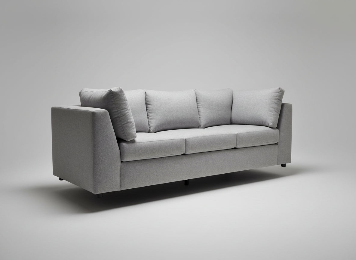 Parmer 104" Sofa Delray Smoke Quick Ship - Delray Smoke