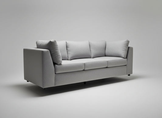 Parmer 104" Sofa Delray Smoke Quick Ship - Delray Smoke