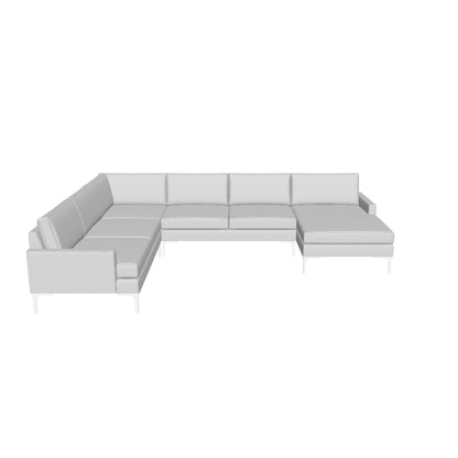 Barton Springs 142" Corner Sectional W. Raf Chaise