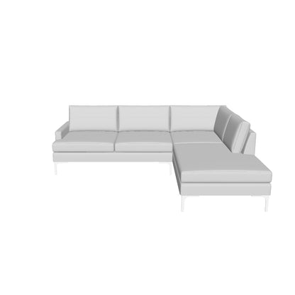 Barton Springs 106" Raf Bumper Chaise Sectional