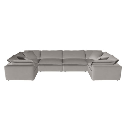 Fluffy 4 Corner U Sectional